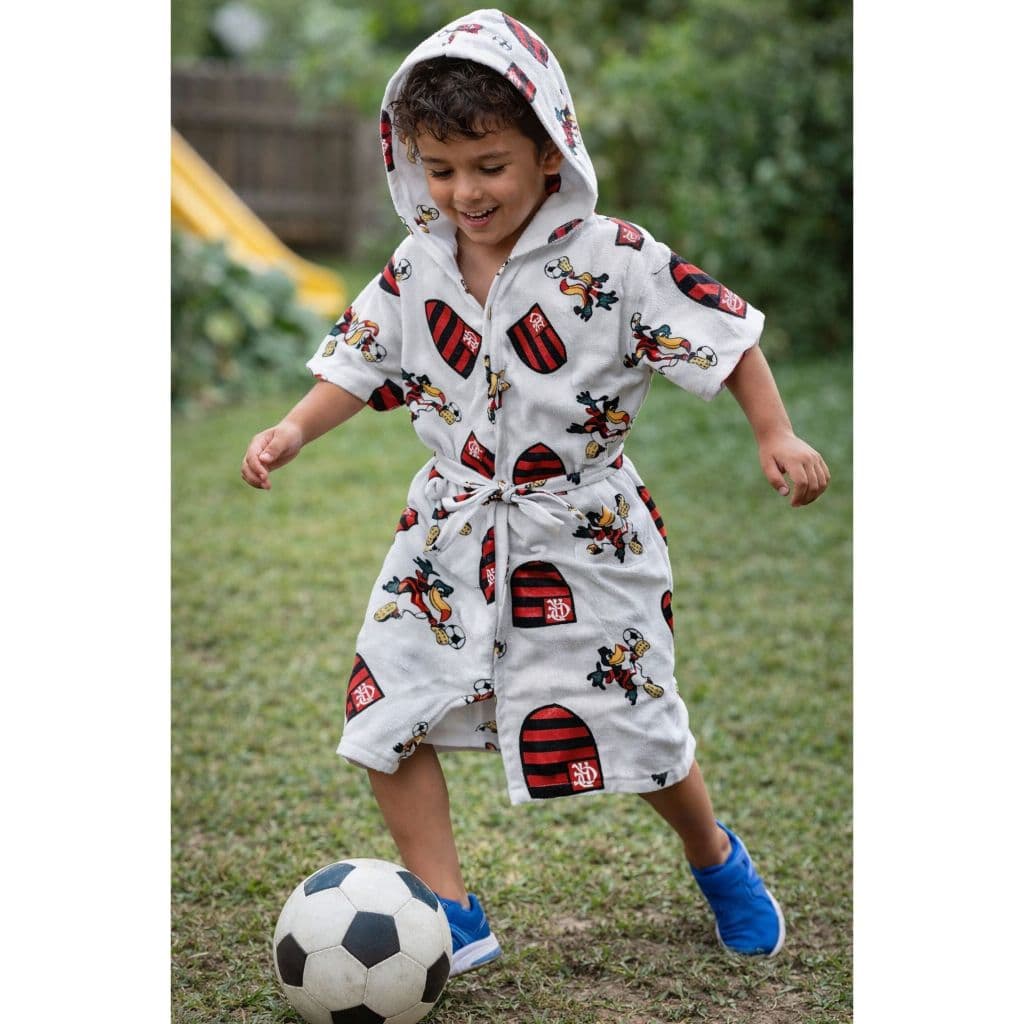 Roupão Atoalhado - Time, Futebol, Timão, Torcida, Infantil ou Juvenil