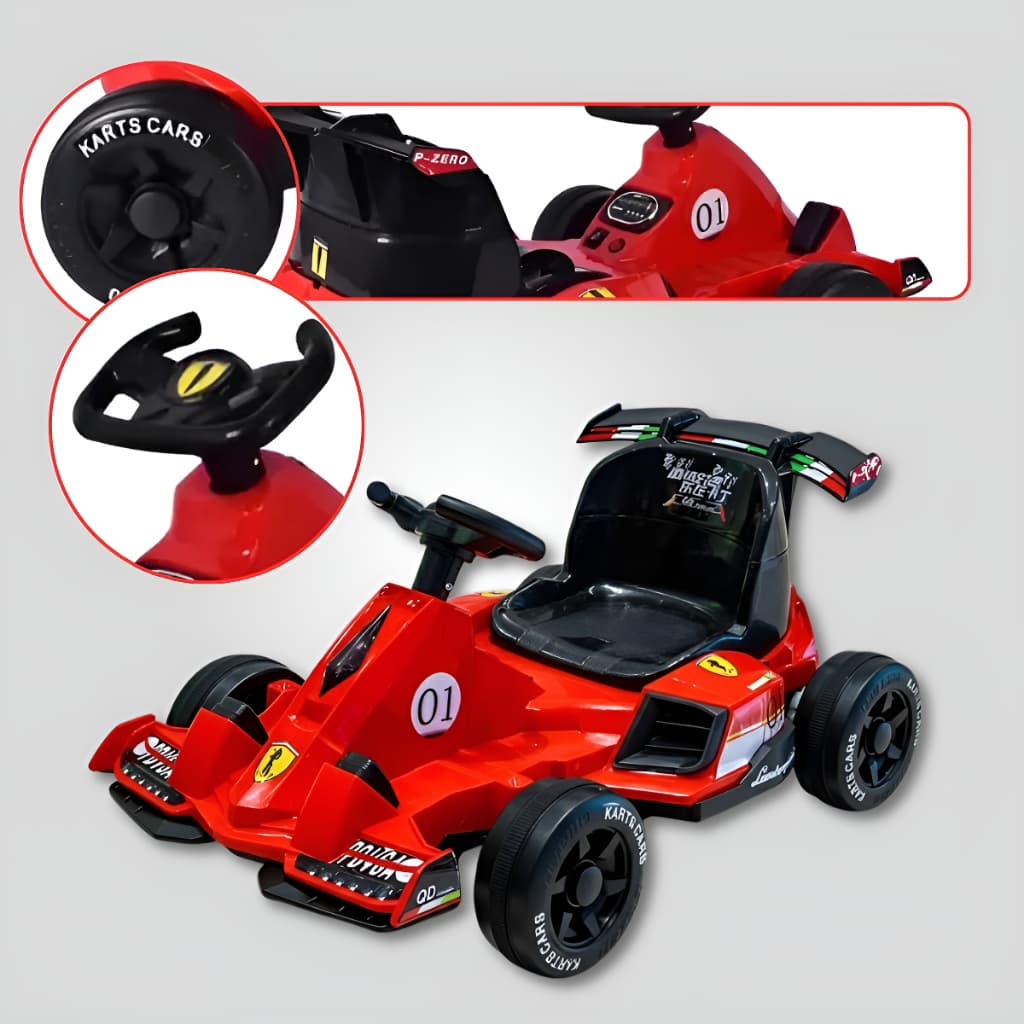Kart Elétrico Carrinho Carro Corrida Infantil 12v Redshift Vermelho 127/220v