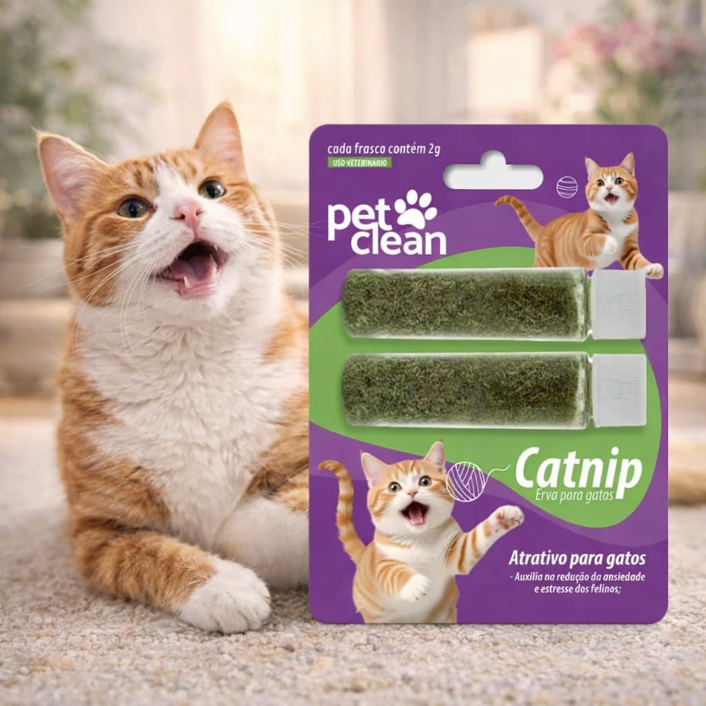 Catnip Premium Pet Clean 2g Envio Rápido Erva dos Gatos Puro Desidratado Orgânico Natural