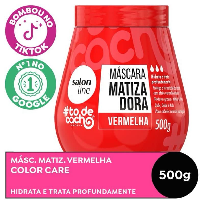 Salon Line Maionese Capilar Matizador Vermelho 500g
