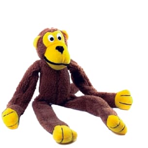 Brinquedo de Pelúcia Macaco com Som Interno para Pets 40cm