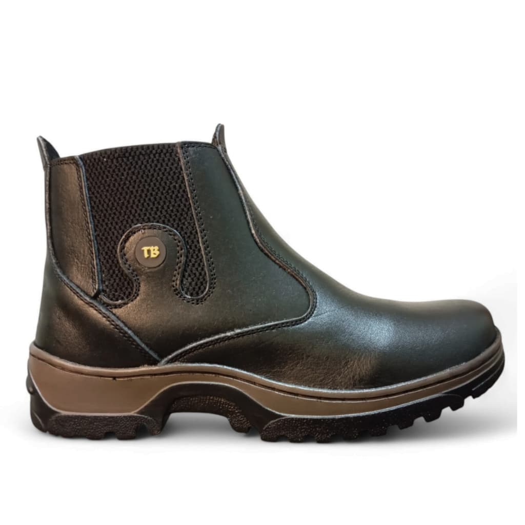 Bota Coturno Botina Cat Unissex Couro 100% Legítimo Premium confort