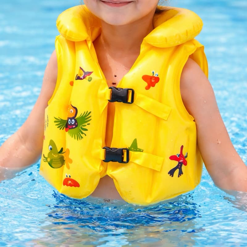 Colete Inflável Infantil Segurança Piscina Praia Ajustável Criança P