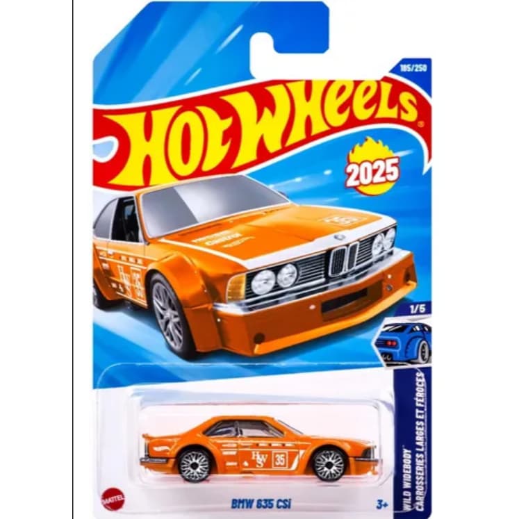 Hot Wheels BMW 635 CSi Laranja – Diecast 1:64 Racing Vintage