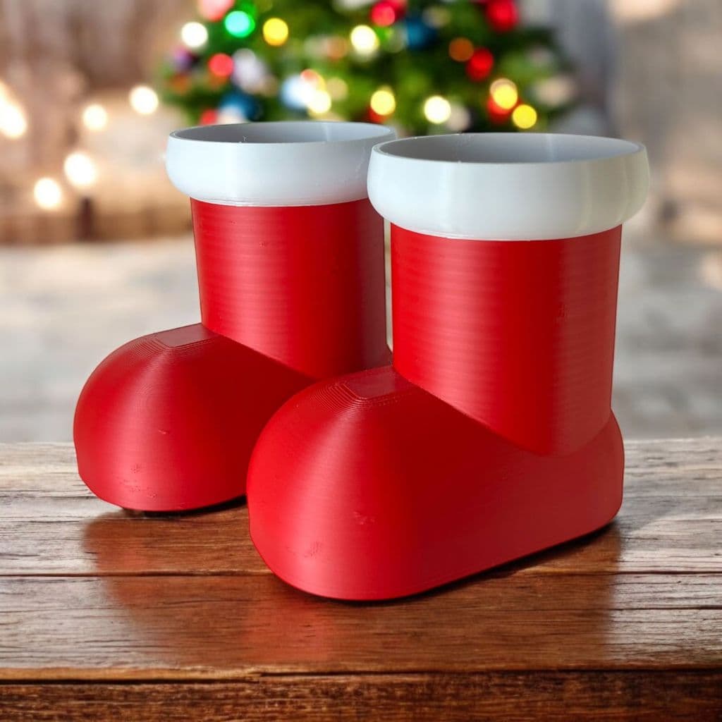 Pote Porta Doces de Bota Papai Noel Natal Decoração Natalina