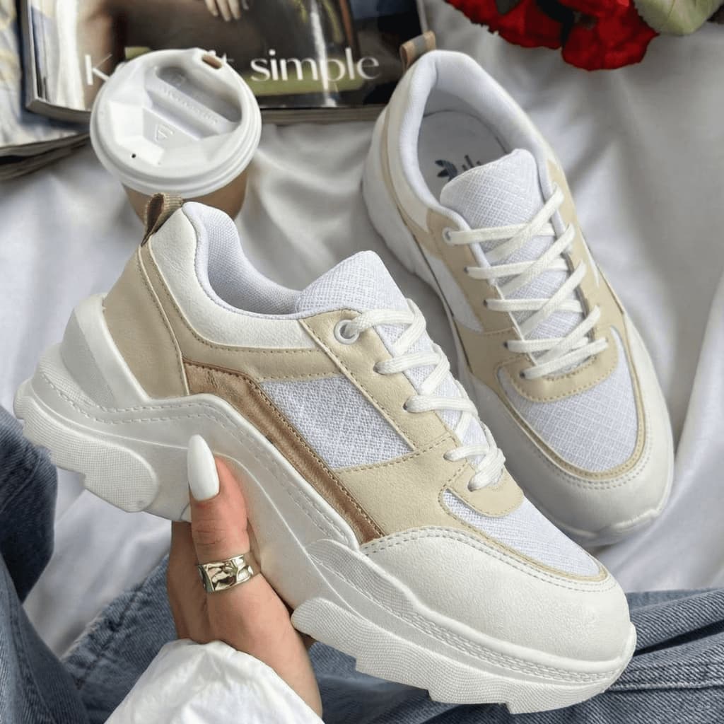 Tênis Sneaker Feminino Tratorado Plataforma, Conforto e Estilo