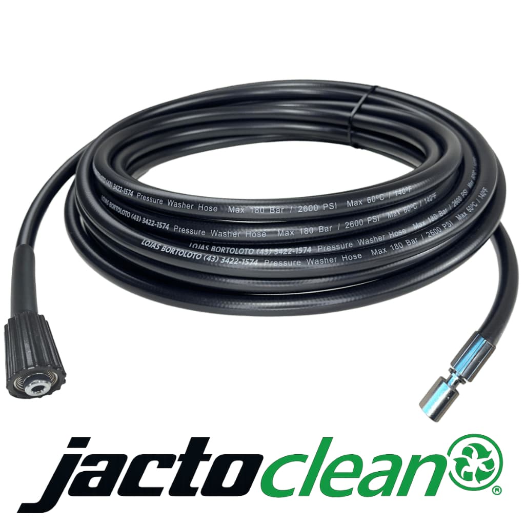 Mangueira Alta Pressão Nylon Reforçada 2600 PSI Compatível Lavadora Jacto Clean 5500 6200 6500 6800