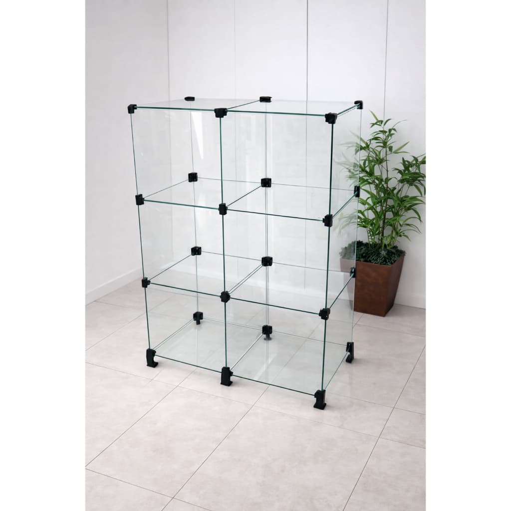 Balcão De Vidro Modular Loja ou Casa -1,00 Altura x 0,60 Comprimento x 0,30 Profundidade