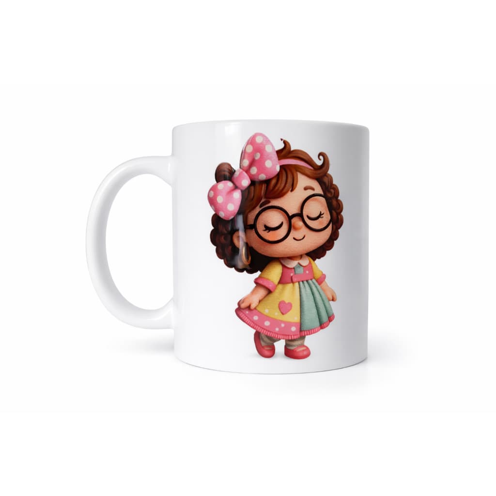 Caneca Personalizada com Nome em Relevo | Presente Criativo | Cerâmica 325ml”Caneca personalizada aconchegante Menina/M
