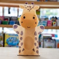 Fantoche De Mão Infantil Animal Girafa
