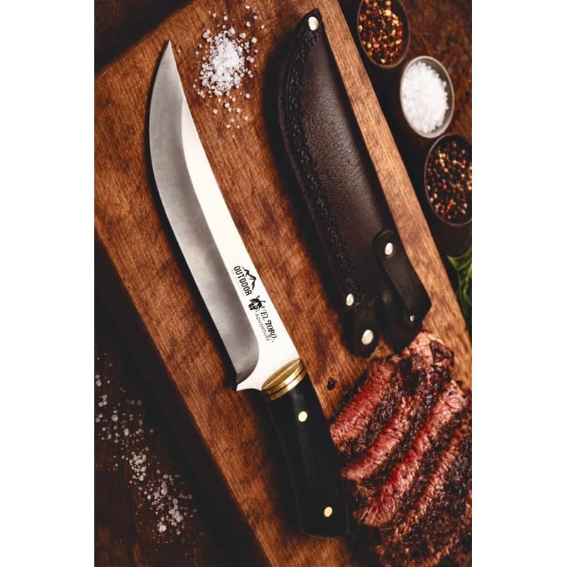 Faca EL TORO Cutelaria + Tábua para churrasco.