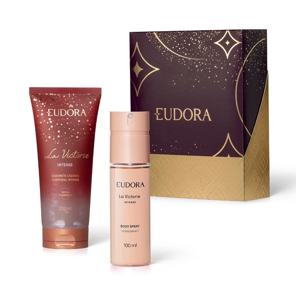 Kit Presente Especial La Victorie Intense: Body Spray 100Ml + Sabonete Líquido 200Ml