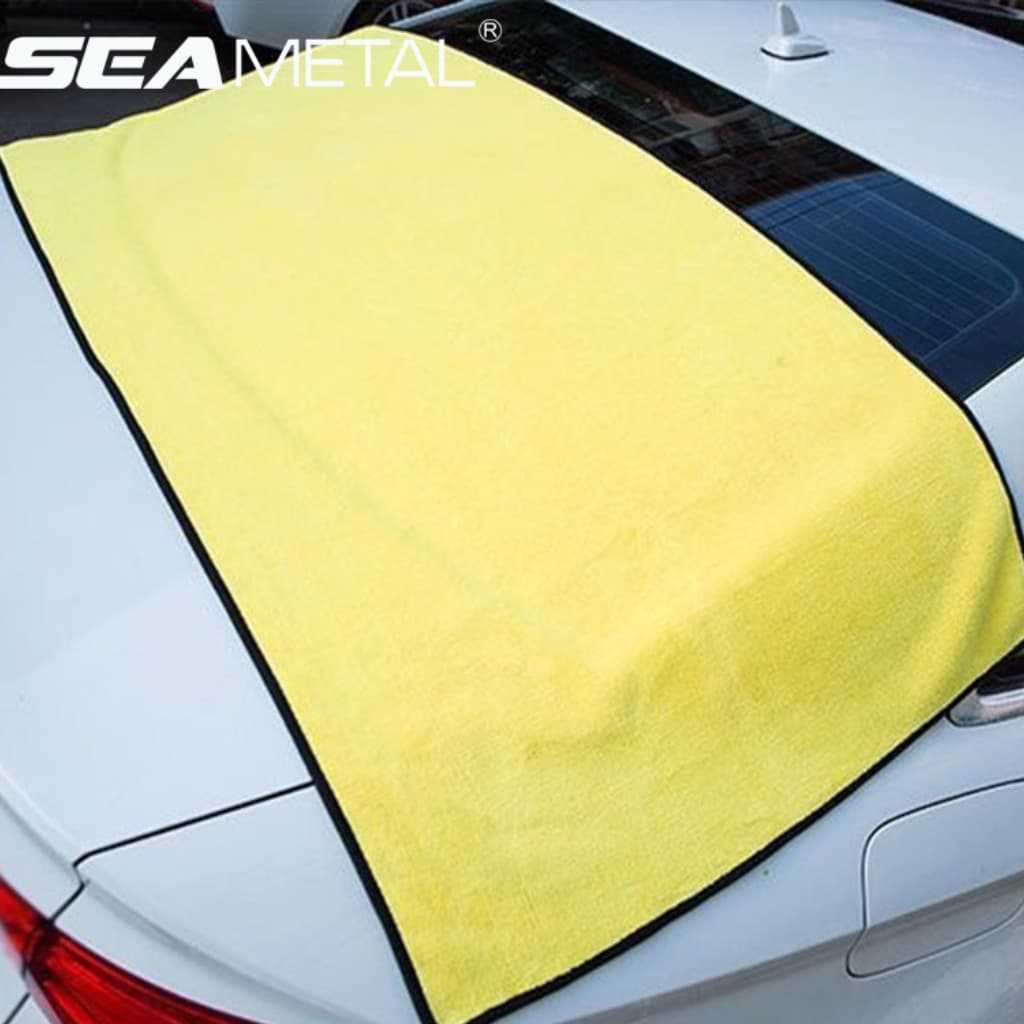 Toalha Pano Microfibra Alta Absorção Dupla Face Tamanho 100x50CM  Secagem Segura Carro Moto