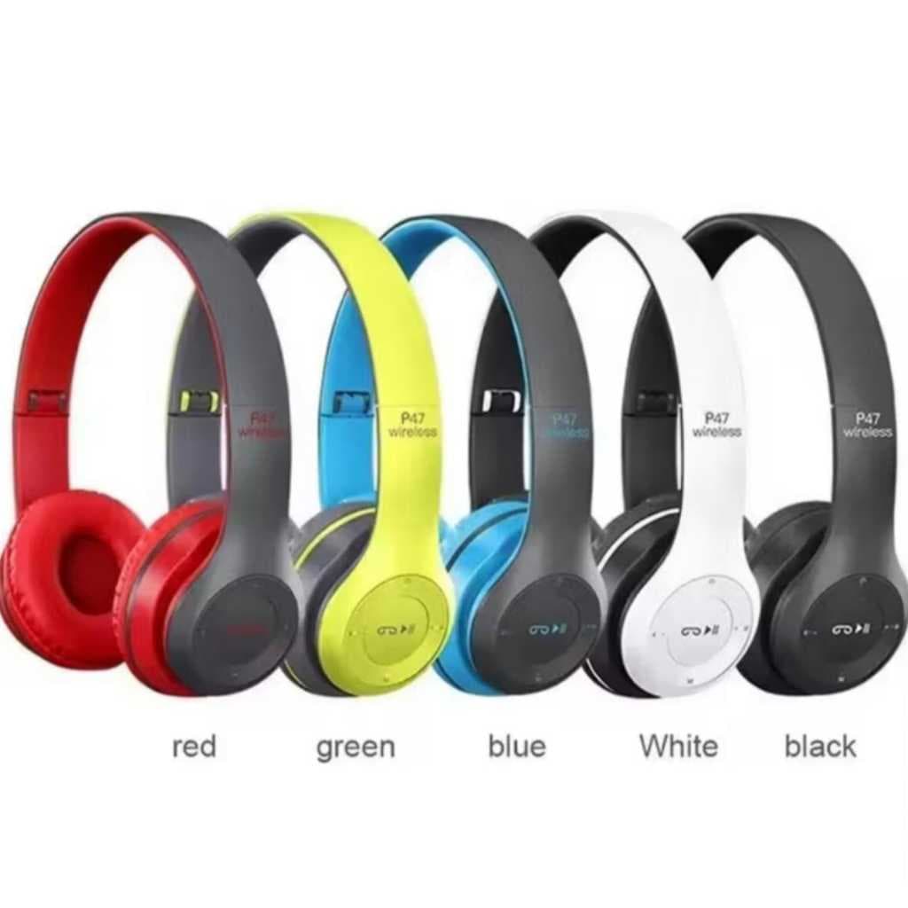 Fone P47 Headphone Sem Fio Estéreo Redução de Ruídos Bluetooth 5.0 Universal