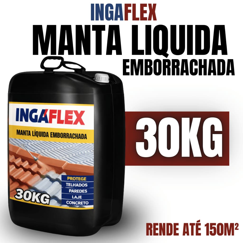 Impermeabilizante Manta Líquida 30kg Ingáflex Para Telhado Laje Calha Parede Externa Alta Vedação