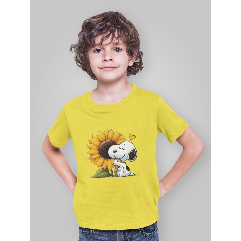 Camiseta Infantil Snoopy Algodão Estampada
