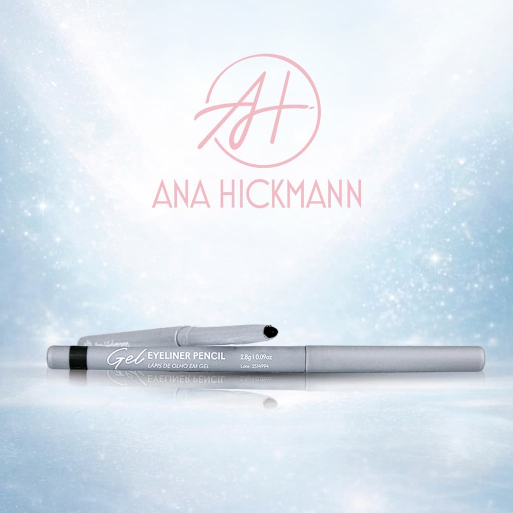 Lápis de Olho Preto Gel Eyeliner Black Ana Hickmann