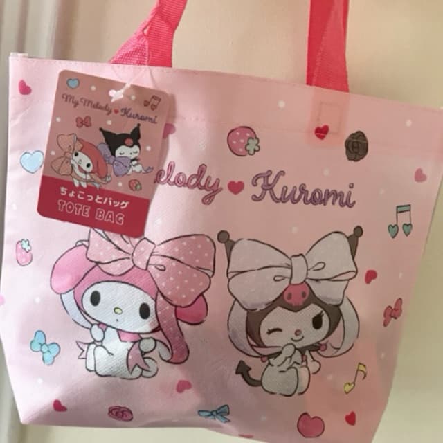 Tote Bag Sanrio My Melody e Kuromi - Importada do Japão