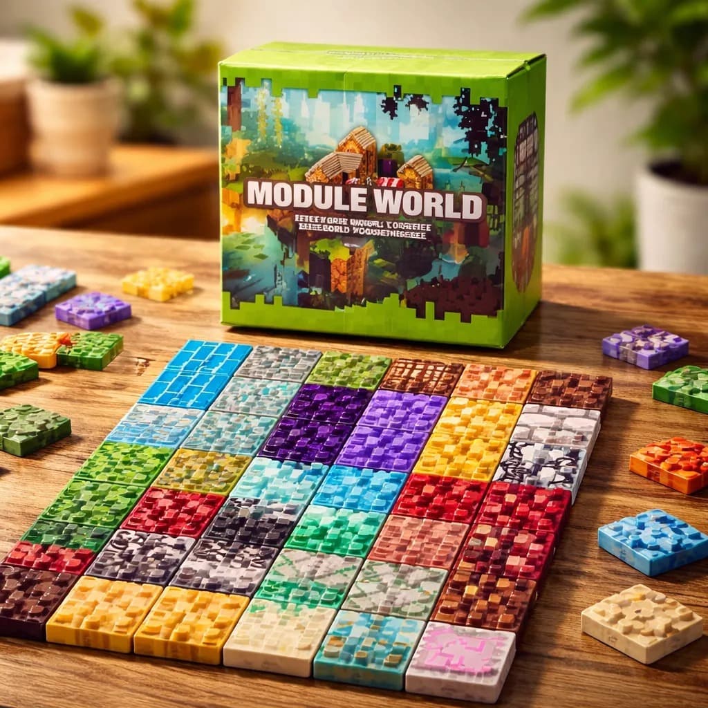 Blocos Magnéticos Educativos: Construa Seu Mundo - 48pç
