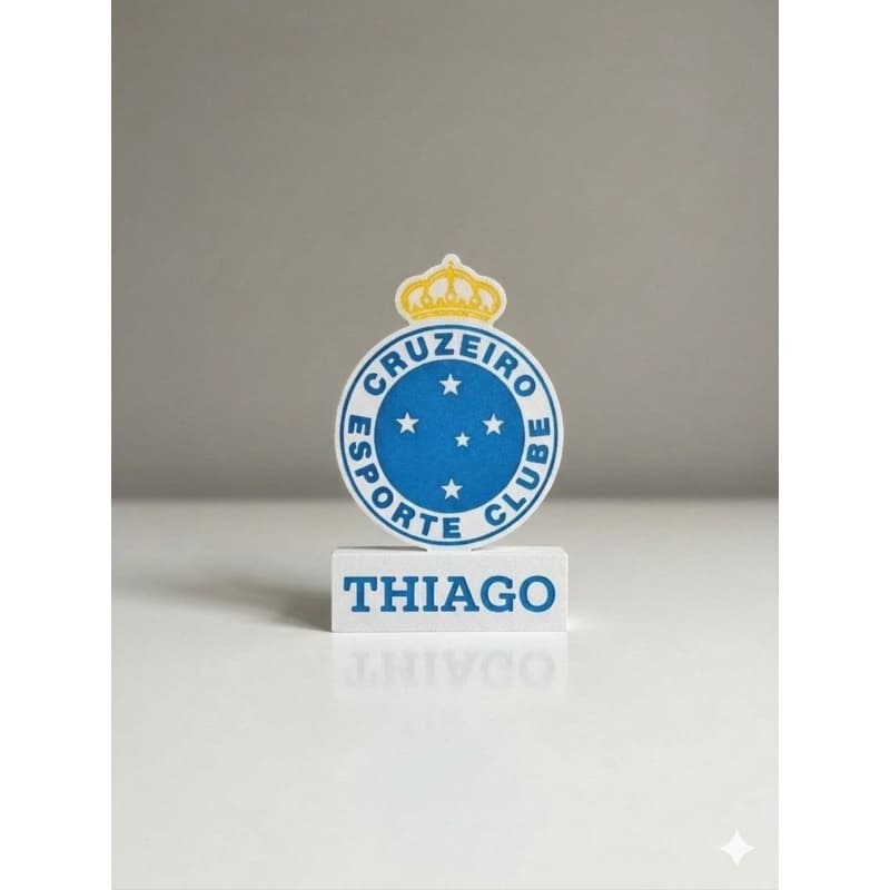 Placa Emblema Cruzeiro | Personalizada - Decoração