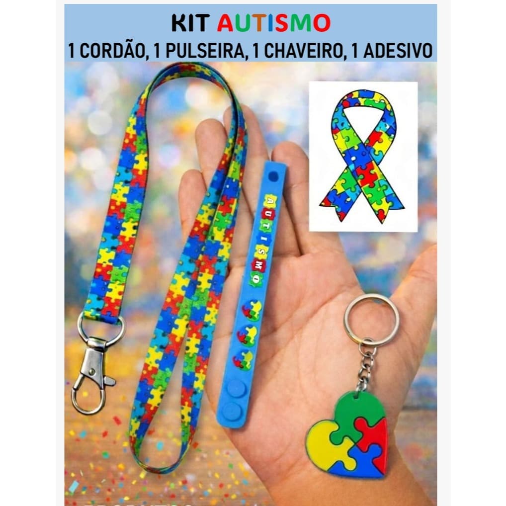 CORDÃO AUTISMO QUEBRA CABEÇA