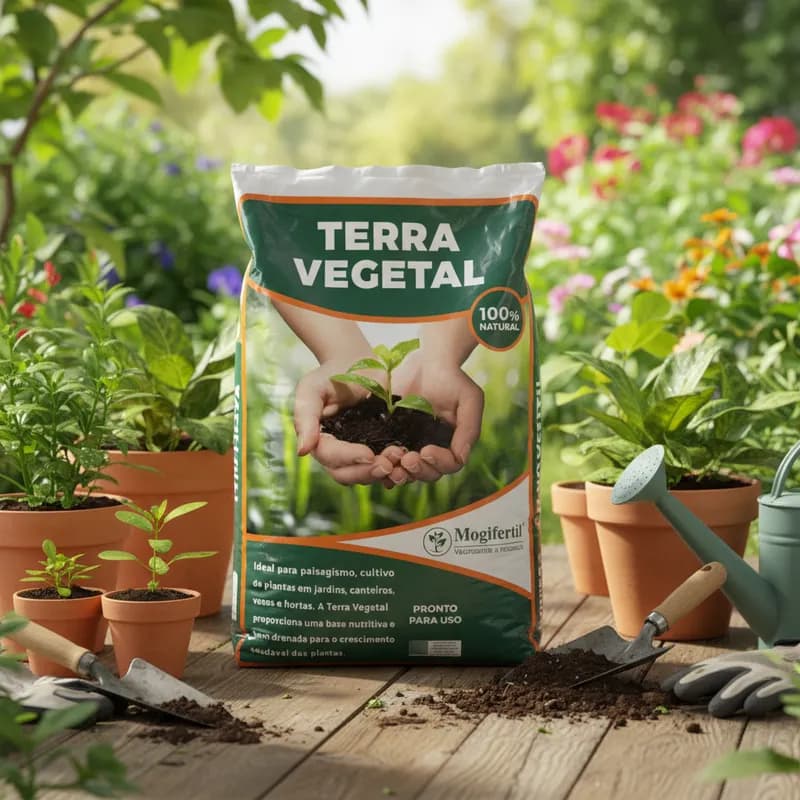 Terra Vegetal + NPK Mogifertil Adubada Orgânica Planta e Horta 2, 5, 10 e 20kg