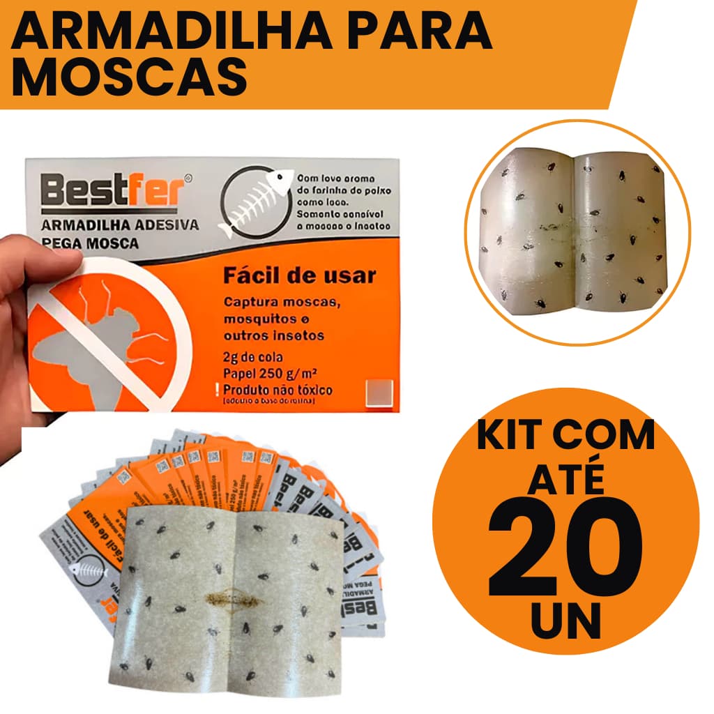 Armadilha Adesiva Para Moscas Bestfer
