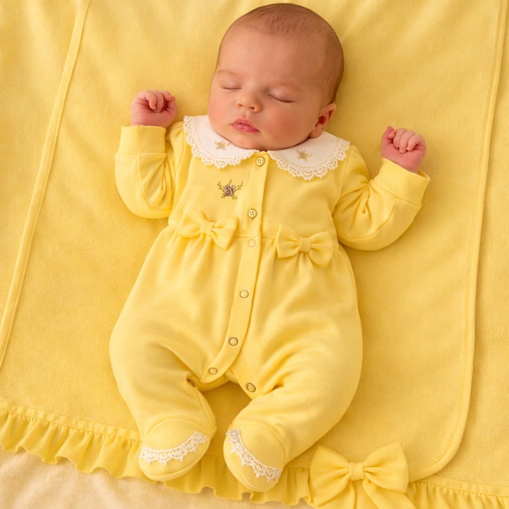 Kit Saída Maternidade Luxo Flores Feminina Récem Nascido Tamanho Unico Menina 3 Peças Asas de Anjo Cores