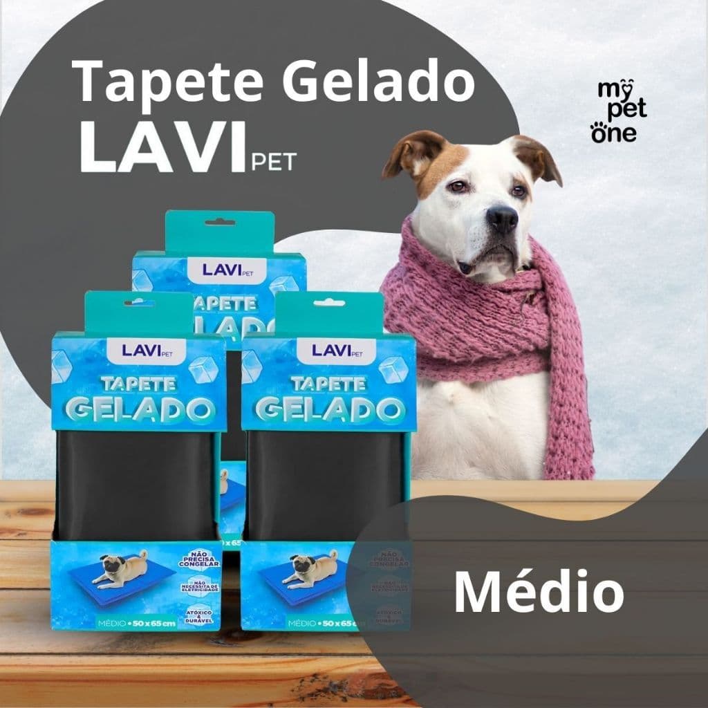 Kit 3 Tapete Gelado Refrescante para Cães Médio 50x65cm Lavi Pet | Anti Calor | Conforto para o Pet