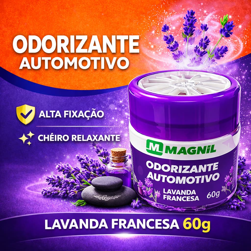 Gel Odorizador Fragrância Lavanda Francesa Magnil 60gr
