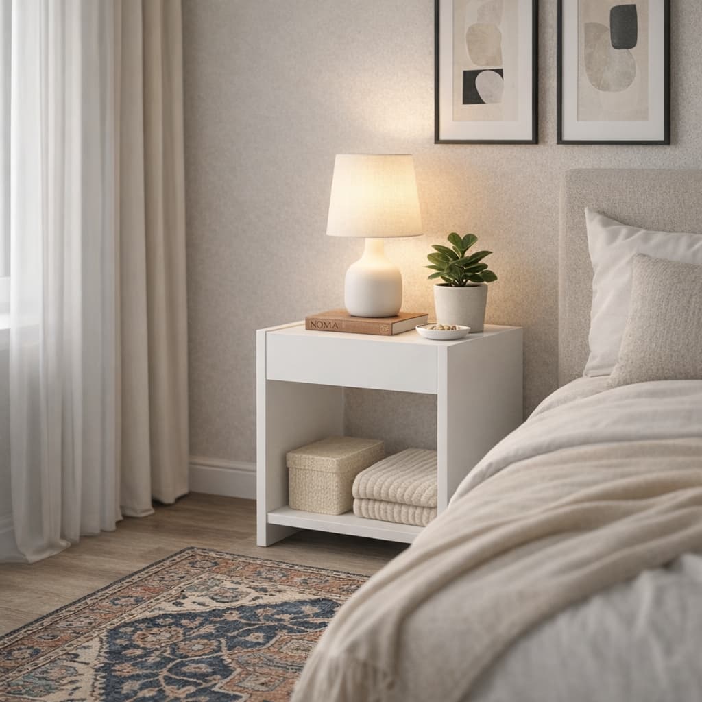 Mesa de Cabeceira Para Quarto Casal ou Solteiro Nicho Decoração