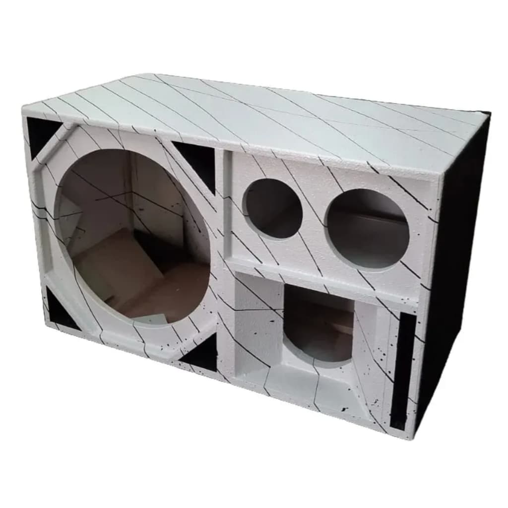 Caixa 4 Vias De 15 Frontal Médio De 8 Original Aldebox
