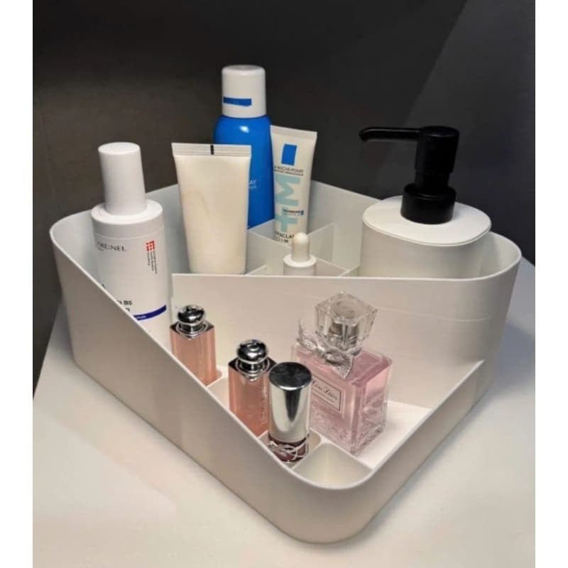 ​Organizador de Maquiagem Luxo Skincare Porta Batom Esmalte Suporte de Penteadeira Grande Organizador de Cosméticos