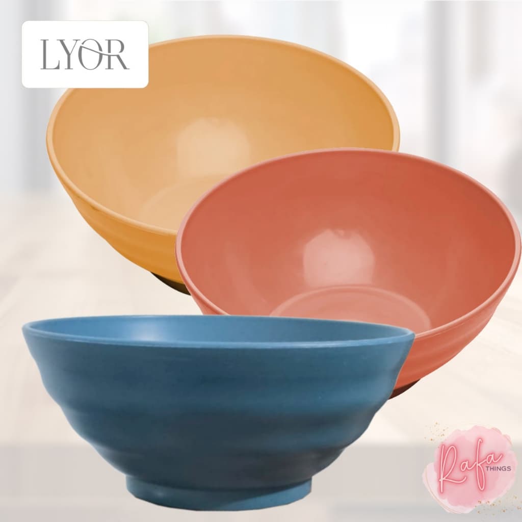 Bowl Stripes Lyor 15,5cm x 15,5cm x 6,5cm - 700ML -  Lyor - Cereais Sobremesa Sopa  Cumbuca Tijela