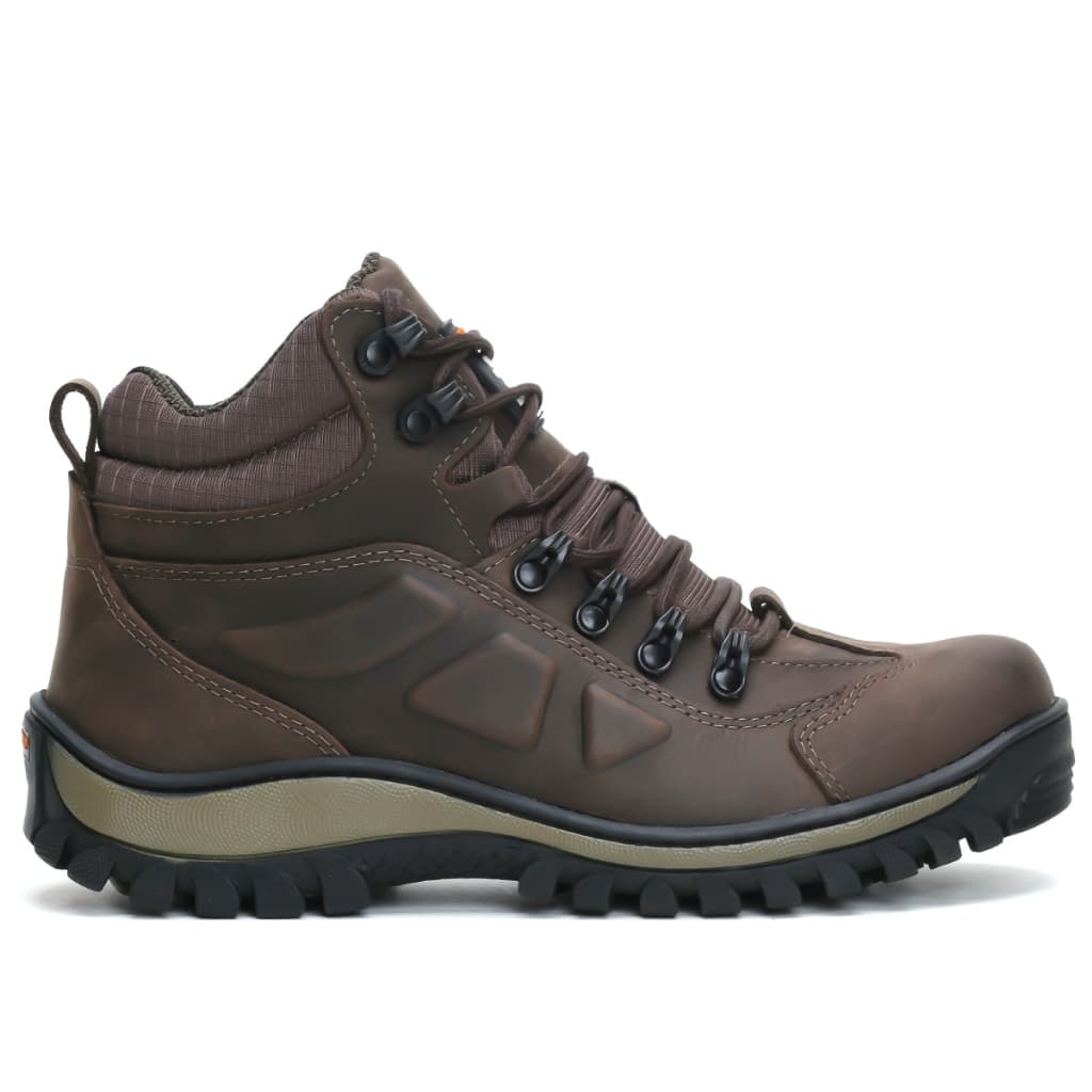Bota de Segurança EPI Em Couro Solado Costurado Palmilha Gel CA 51001 - Envio Imediato