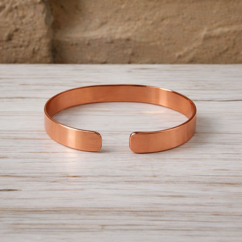 Pulseira Bracelete Ajustável de Cobre Puro G 18cm