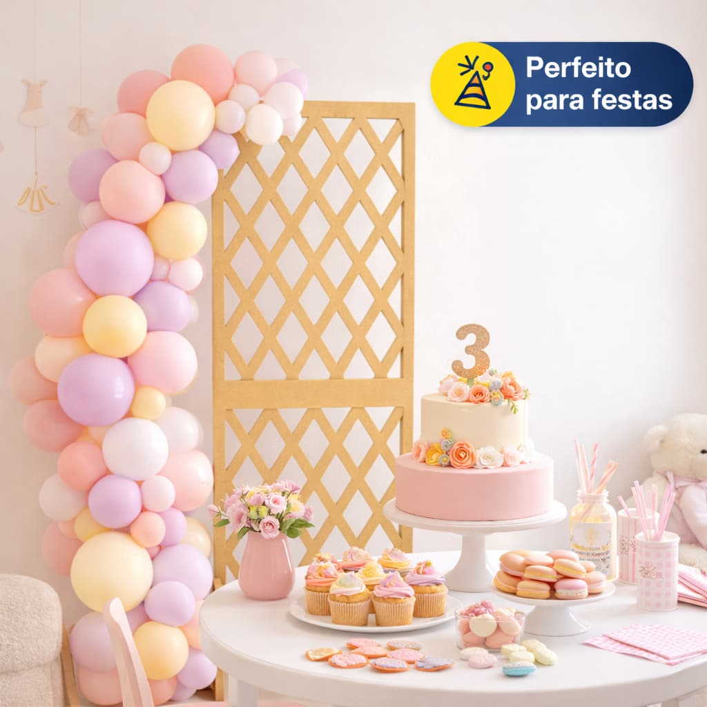 Painel Vazado Slim mdf cru Decoração