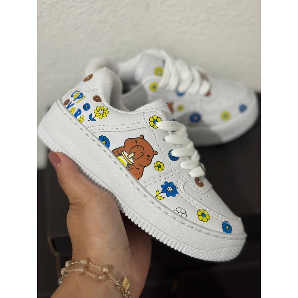 Tênis Infantil Capivara Menino e Menina Casual Bebe Super Macio Lançamento Linha Premium Solado Antiderrapante TENDÊNCIA