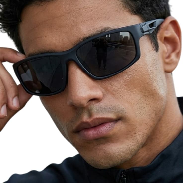 Óculos de Sol Masculino Esportivo Leve E Confotável Durável Atividades Ar Livre Proteção UV400 MD-11