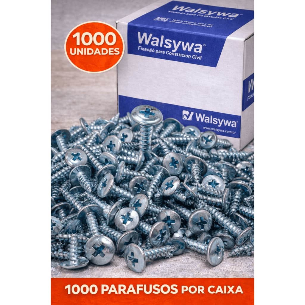 Parafuso Ponta Agulha Para Forro Pvc Drywall 4,2x13 1000