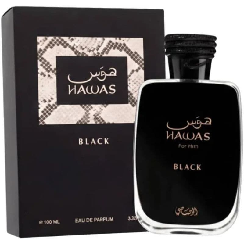 Perfume RASASI Hawas Black EDP 100mL para homens original