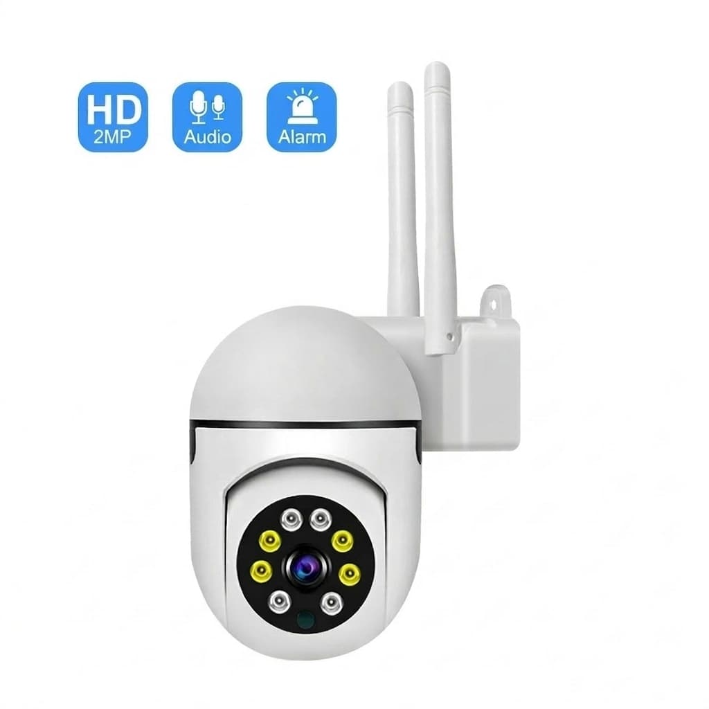 Câmera Segurança IP Q21S WiFi 360 Externa Infravermelho HD 2MP V380 Pro Monitoramento Remoto