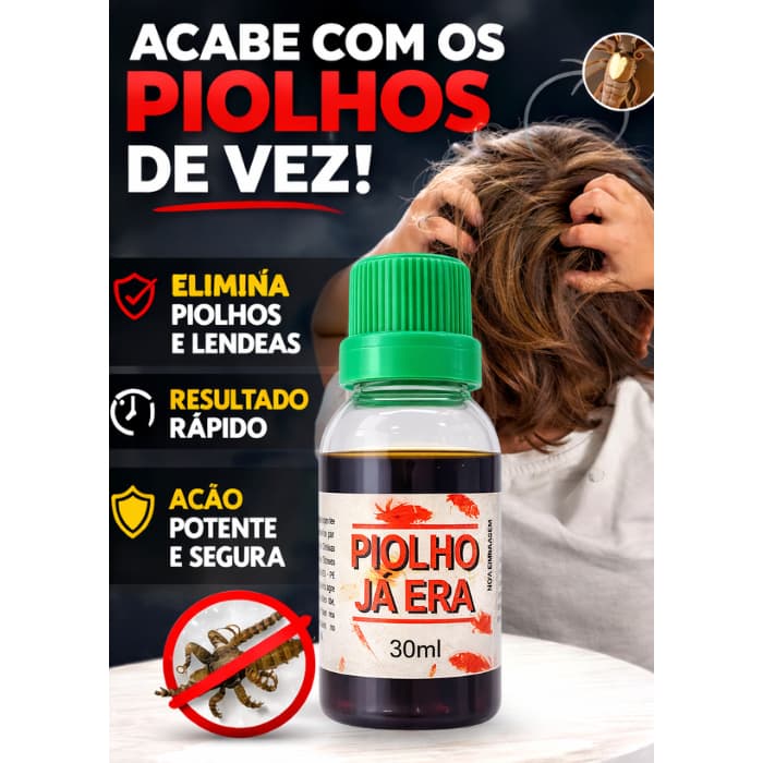 Produto para Piolho Piolho Já Era 30ml Loção Capilar