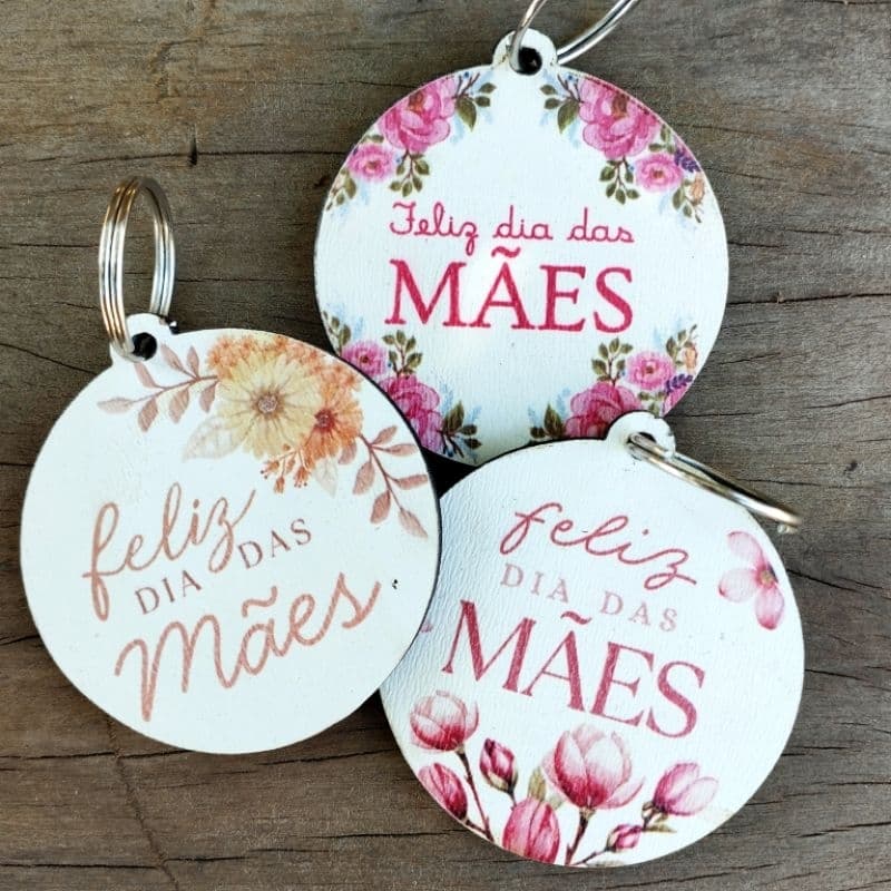 20 chaveiros personalizados DIA DAS MÃES - enviamos montados!