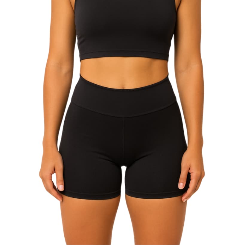 Short Legging Suplex Cintura Alta Meia Coxa Fitness Academia Yoga