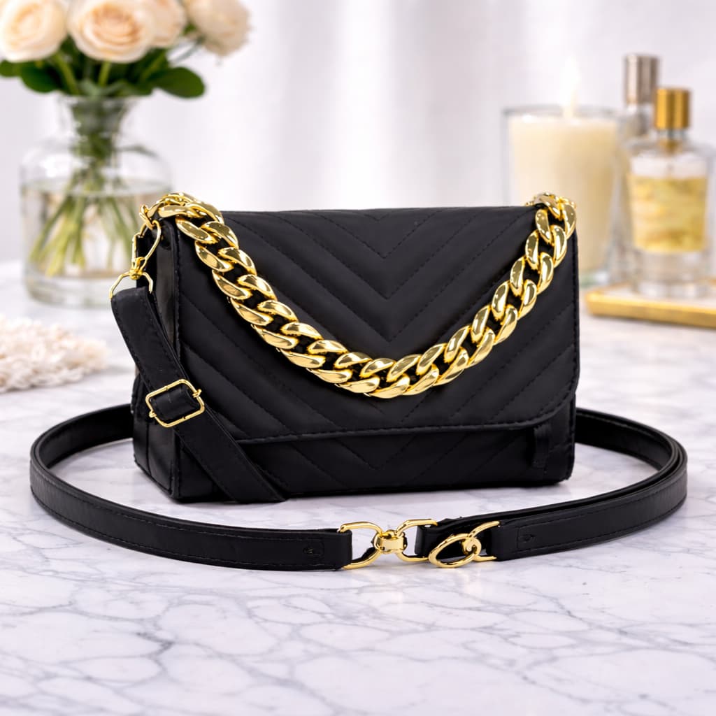 Bolsa FemininaTransversal Tiracolo Bordada De Mão Com Alça Removível.