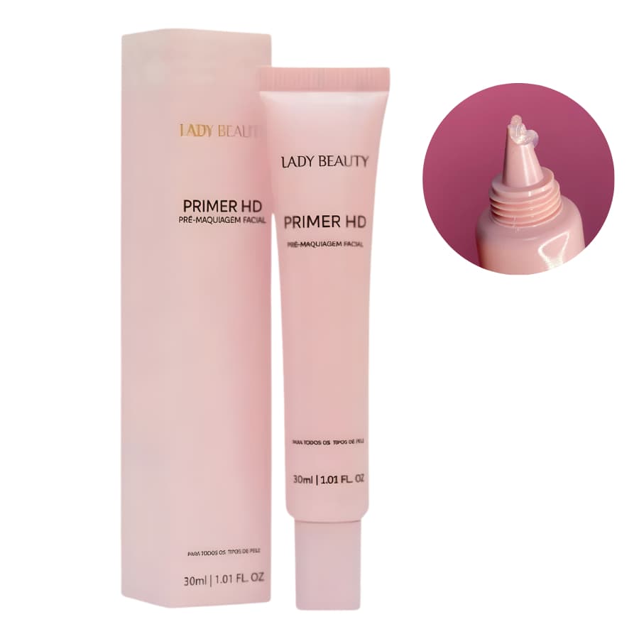 Primer HD Pré Maquiagem Facial Lady Beauty