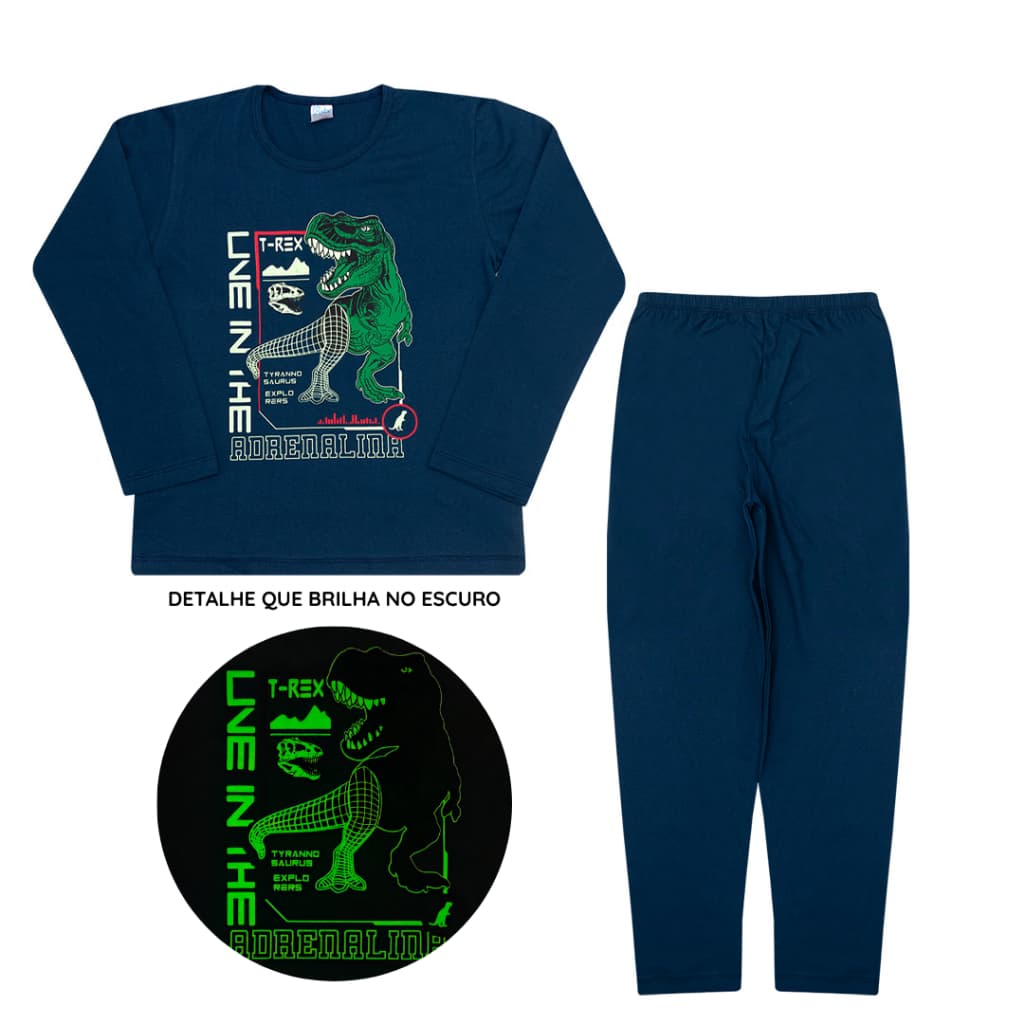 Pijama Infantil Meninos Roupa de Dormir Conjunto inverno Roupa de Frio Festa do Pijama
