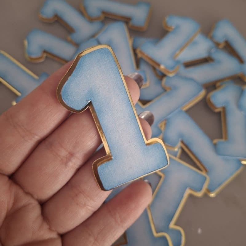 Aplique Número 3D NUMEROS PERSONALIZADO