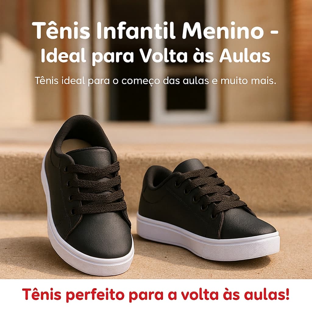Tênis Menino Para as Aulas | Tênis Ideal Para a Volta as Aulas Com Conforto Do 25 ao 36 | COMPRE JÁ!